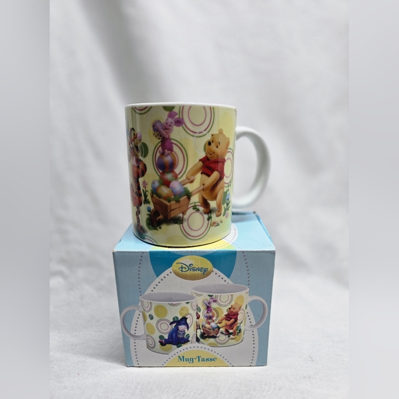 Winnie the Pooh, Eeyore and Piglet Mug - Enesco Easter themed - Picture 2 of 13